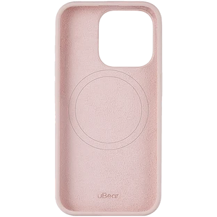 Чехол защитный uBear Touch Mag Case  iPhone 15 Pro  MagSafe  силикон  розовый