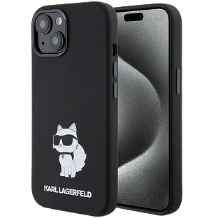 Lagerfeld для iPhone 15 чехол Liquid silicone NFT Choupette Hard Black Lagerfeld для iPhone 15 чехол Liquid silicone NFT Choupette Hard Black