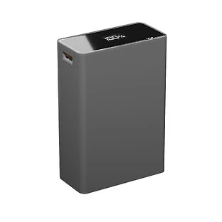 Аккумулятор внешний VLP B-Energy 20000mAh 65W, USB-C+USB-A, Стальной серый
