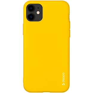 87245, Чехол Gel Color Case для Apple iPhone 11, желтый, картон, Deppa 87245, Чехол Gel Color Case для Apple iPhone 11, желтый, картон, Deppa