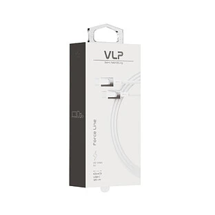 Кабель VLP Force Line 100W USB-C + USB-C, 1.2м, белый