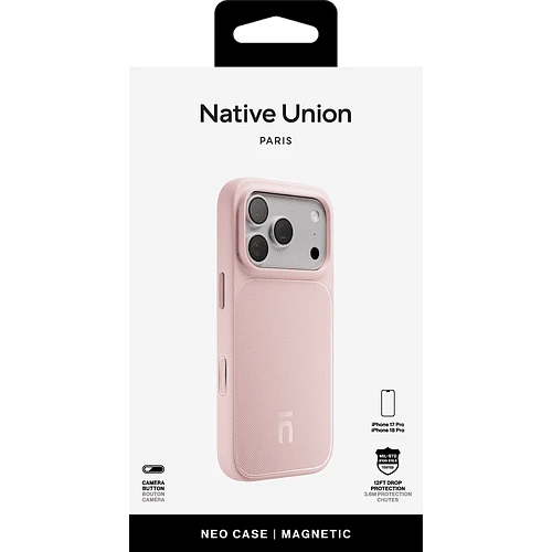 Чехол защитный NATIVE UNION NEO CASE FOR IPHONE 18 PRO CANDY, для iPhone 18 PRO, цвет: розовый