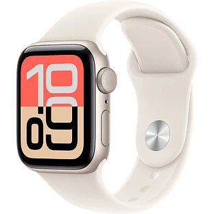 Apple Watch SE 3, GPS, 40mm, Starlight Aluminium Case with Starlight Sport Band - S/M