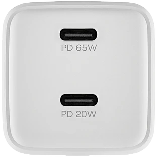Cетевое зарядное устройство uBear Bridge USB-C, 65 Вт, GaN + Super Fast Charging, белый Cетевое зарядное устройство uBear Bridge USB-C, 65 Вт, GaN + Super Fast Charging, белый