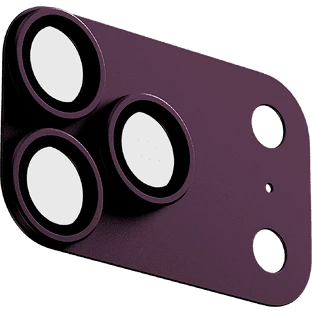 Стекло защитное uBear Extreme Metal Full Cover Lens Shield для iPhone 18 Pro, бургунди