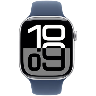 Apple Watch Series 10 GPS 42mm Silver Aluminum Case with Denim Sport Band - S/M Apple Watch Series 10 GPS 42mm Silver Aluminum Case with Denim Sport Band - S/M