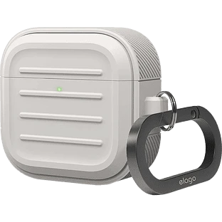 Elago для AirPods 4 чехол Armor Silicone Hang case Stone