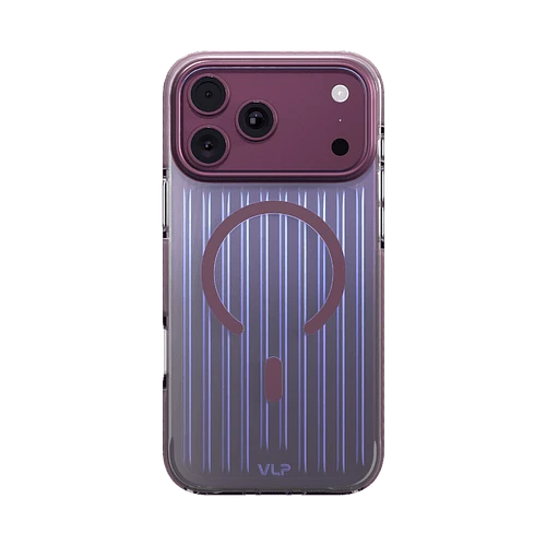 Чехол защитный VLP Pulse Case с MagSafe для iPhone 18 Pro Max, темно-вишневый