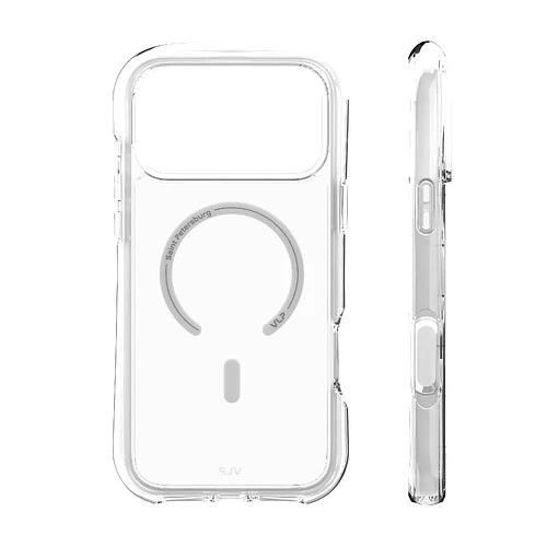 Чехол защитный VLP Bubble Case с MagSafe для iPhone 17 Pro Max, белый