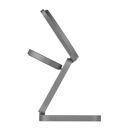 Беспроводное зарядное устройство uBear Balance Slim, 3-в-1, с поддержкой MagSafe, Qi2.2, цвет: серый космос