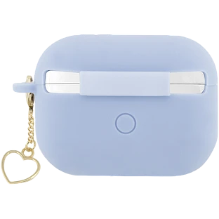 Чехол GUESS Silicone Script logo  Синий для AirPods Pro (Gen2)