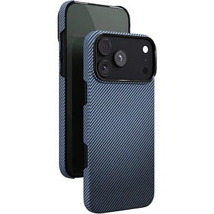 Чехол защитный VLP Kevlar Case с MagSafe для iPhone 18 Pro Max, синий