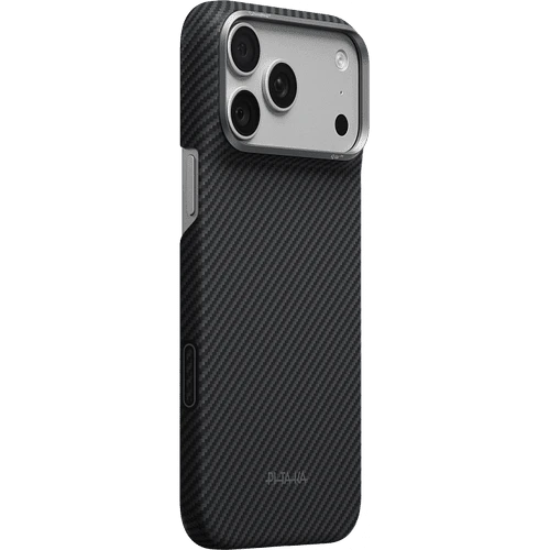 Чехол для телефона Pitaka Ultra-Slim для iPhone 18 Pro (Black/Grey Twill)