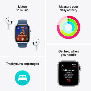 Apple Watch SE 2 (2024) GPS 40mm Starlight Aluminium Case with Starlight Sport Band - S/M Apple Watch SE 2 (2024) GPS 40mm Starlight Aluminium Case with Starlight Sport Band - S/M