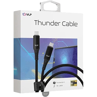 Дата-кабель VLP Thunderbolt 4 Cable USB C - USB C, 1м, черный