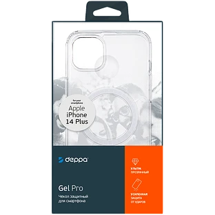 88334, Чехол Gel Pro Magsafe для Apple iPhone 14 Plus (2022)  прозрачный, Deppa, PET UNI