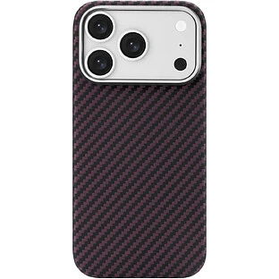 Чехол защитный uBear Supreme Case для iPhone 18 Pro, ультратонкий, материал Кевлар, MagSafe совместимый, бургунди