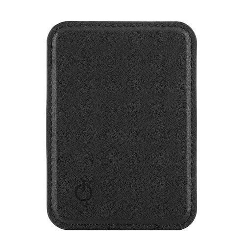 Магнитный кардхолдер uBear Split Find My, эко-кожа, черный