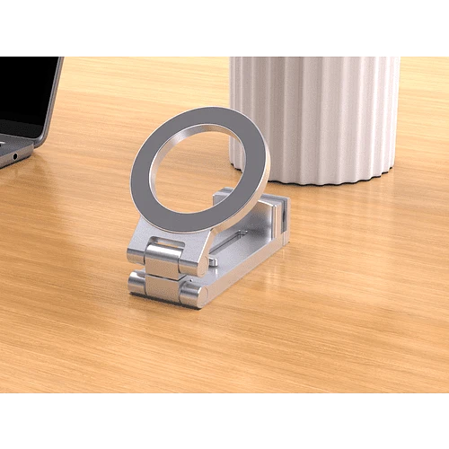 Магнитный держатель uBear Lock, совместимый с MagSafe, серебристый