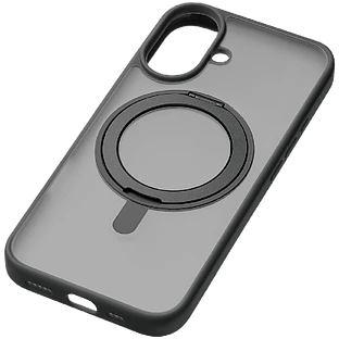 Чехол защитный uBear Сlip 360 Mag Case iPhone 16, силк-тач, черный Чехол защитный uBear Сlip 360 Mag Case iPhone 16, силк-тач, черный