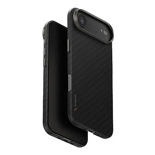 Чехол Uniq для iPhone Air KEVA EDGE Full Kevlar Carbon Black (MagSafe)