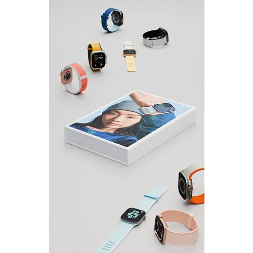 Uniq для Apple Watch 49/46/45/44 mm ремешок Revix IV reversible Magnetic Mist Grey/Black