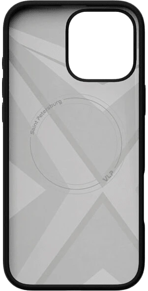 Чехол защитный "vlp" Aster Pro Case с MagSafe для iPhone 16 Pro, черный