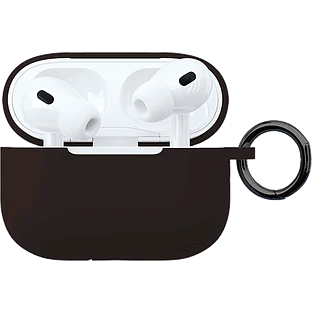 Чехол защитный VLP Soft Touch, с кольцом, для AirPods Pro 2 (2022), черный