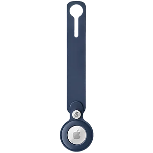 Чехол защитный uBear Touch Case для AirTag, силиконовый, цвет: темно-синий Чехол защитный uBear Touch Case для AirTag, силиконовый, цвет: темно-синий