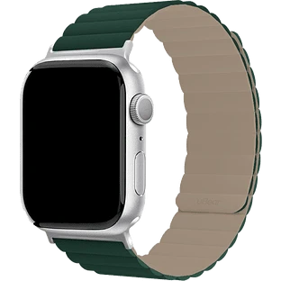 Ремешок uBear Mode для Apple Watch S/M (38, 40, 41 мм), силиконовый, зелёный/серый 