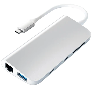 Адаптер Satechi Type-C Multimedia Adapter, Silver Адаптер Satechi Type-C Multimedia Adapter, Silver