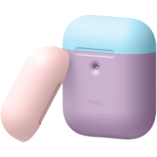 Чехол ELAGO A2 Силиконовый  Lavender/Blue/Pink для AirPods (Gen1/2)