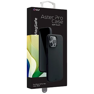 Чехол защитный VLP Aster Pro Case с MagSafe для iPhone 16 Pro Max, черный