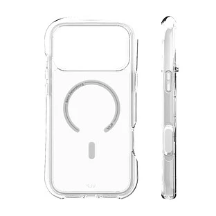 Чехол защитный VLP Bubble Case с MagSafe для iPhone 17 Pro Max, белый