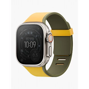 Ремешок Uniq для Apple Watch 49/46/45/44 mm Revix IV Canary Yellow/Deep Forrest