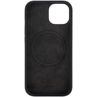 Чехол защитный uBear Touch Mag Case для iPhone 15, MagSafe совместимый, силикон , софт-тач, черный