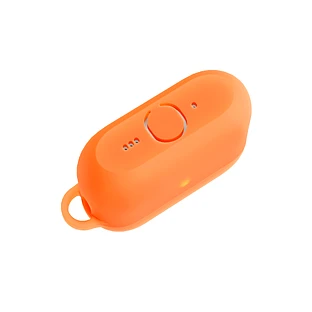 Чехол силиконовый VLP Charm Case для AirPods Pro 3, оранжевый