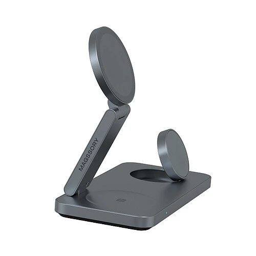 Беспроводное зарядное устройство Magssory Yoga 3 в 1, Qi2, Midnight