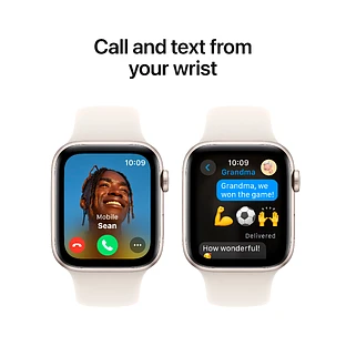 Apple Watch SE 2 (2024) GPS 44mm Starlight Aluminium Case with Starlight Sport Band - M/L Apple Watch SE 2 (2024) GPS 44mm Starlight Aluminium Case with Starlight Sport Band - M/L