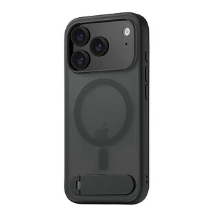 Чехол защитный uBear Stand 360° Mag Case для iPhone 17 Pro, MagSafe совместимый, силикон, софт-тач, черный