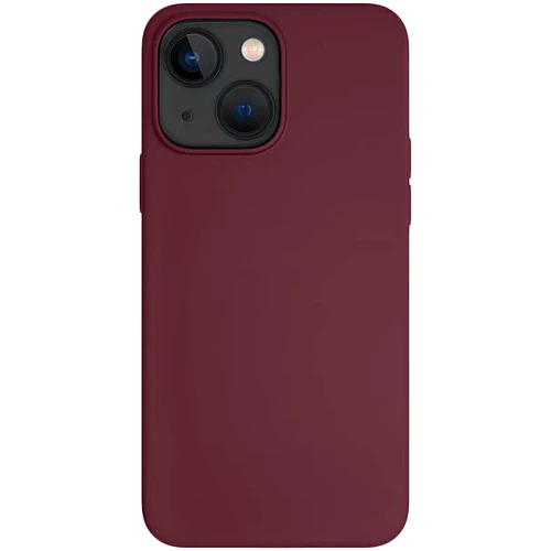 Чехол защитный "vlp" Silicone case with MagSafe для iPhone 14 Pro, марсала