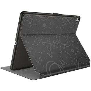 Чехол-книга SPECK Balance FOLIO Print (Дизайн BikeParts)  Чёрный/Сланцевый серый для iPad (5-го и 6-го поколения)