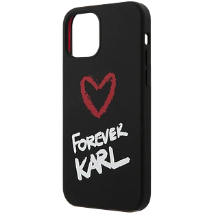 Чехол Lagerfeld для iPhone 12 Pro Max (6.7) Liquid silicone Forever Karl Hard Black Чехол Lagerfeld для iPhone 12 Pro Max (6.7) Liquid silicone Forever Karl Hard Black