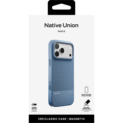 Чехол защитный NATIVE UNION (RE)CLASSIC CASE FOR IPHONE 18 PRO NAVY, для iPhone 18 PRO, цвет: синий