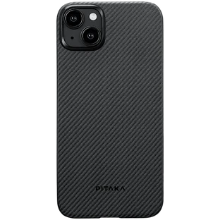 Чехол PITAKA MagEZ Case 4 с MagSafe Black/Grey Twill для iPhone 15 Plus Чехол PITAKA MagEZ Case 4 с MagSafe Black/Grey Twill для iPhone 15 Plus