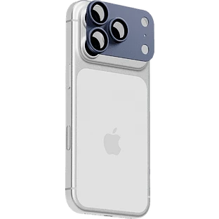 Стекло защитное uBear Extreme Metal Full Cover Lens Shield для iPhone 18 Pro, голубой