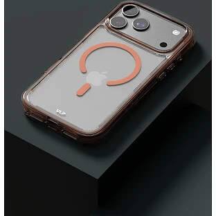 Чехол защитный VLP Bubble Case с MagSafe для iPhone 17 Pro Max, оранжевый