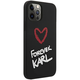 Чехол Lagerfeld для iPhone 12 Pro Max (6.7) Liquid silicone Forever Karl Hard Black Чехол Lagerfeld для iPhone 12 Pro Max (6.7) Liquid silicone Forever Karl Hard Black