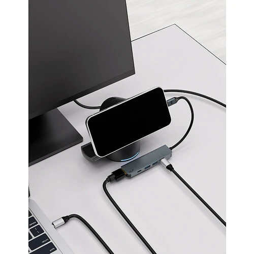 Адаптер VLP Infinity USB-C Hub 5 в 1, графитовый