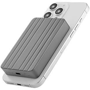 Внешний аккумулятор uBear Icon Power bank 10000mAh, PD30W, Qi2, серый Внешний аккумулятор uBear Icon Power bank 10000mAh, PD30W, Qi2, серый